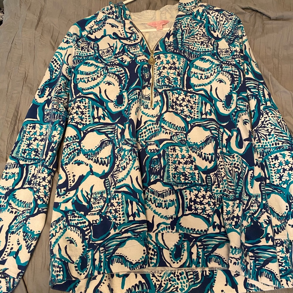Lily Pulitzer 3/4 Zip hoodie
